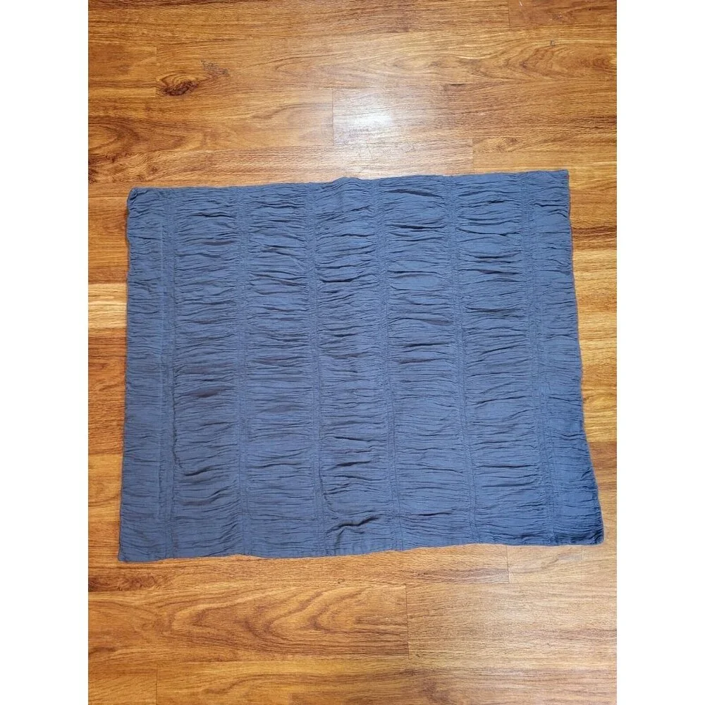 Pottery Barn Stone Blue‎ Textured Gauze Crepe Sham